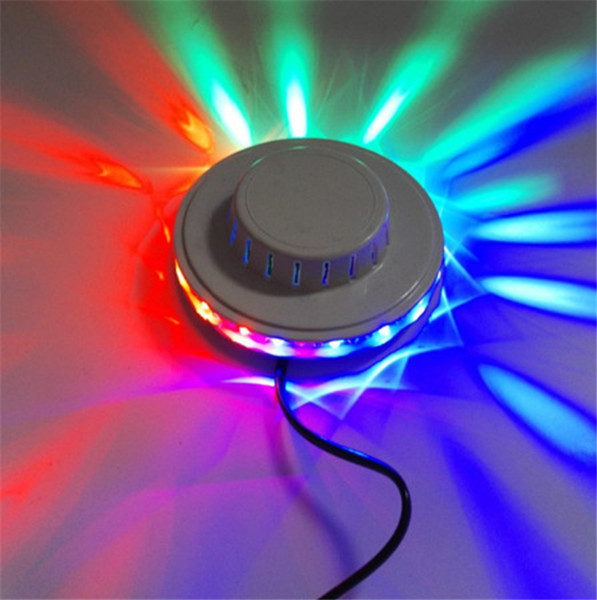 Newest UFO Portable Laser Stage Lights RGB 48 Leds Sound Activated Sunflower Led Lighting for KTV DJ Party Wedding 2018