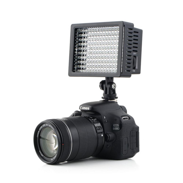 160 LED Video Camera HD Light Lamp 12W 1280LM 5600K/3200K Dimmable for Canon for Nikon for Pentax Camera Video Camcorder