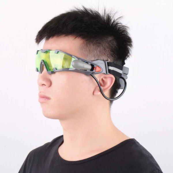 Comfortable cool Green Lens Adjustable Elastic Band Night Vision Goggles Glasses LED lights