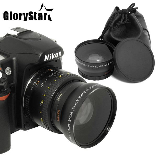 Glory Star 52MM 0.45x Wide Angle Lens + Macro Lens for Nikon DSLR Cameras with 52mm UV Lens Filter Thread Free Shipping