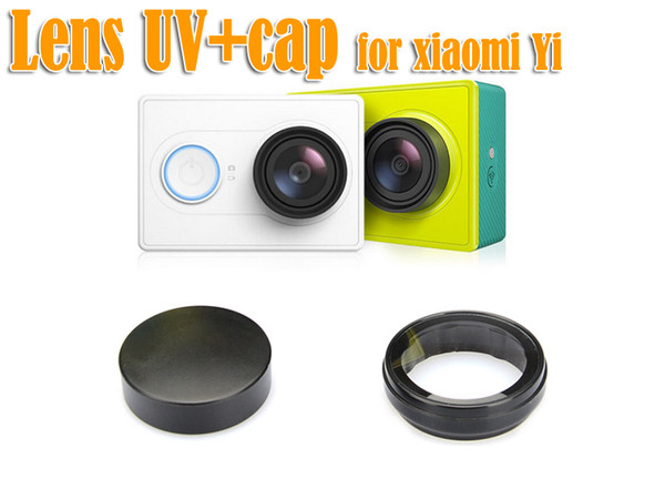 uv Protective cover Set, 25mm UV filter + lens cap for Xiaomi yi, Xiaoyi sport camera Accessories