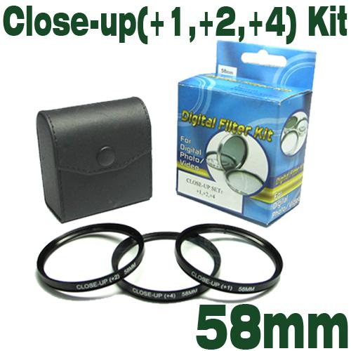 Emolux 58mm (+1,+2,+4) Kit digital CLOSE-UP Filter CLOSEUP Filter Perfect for macro photography