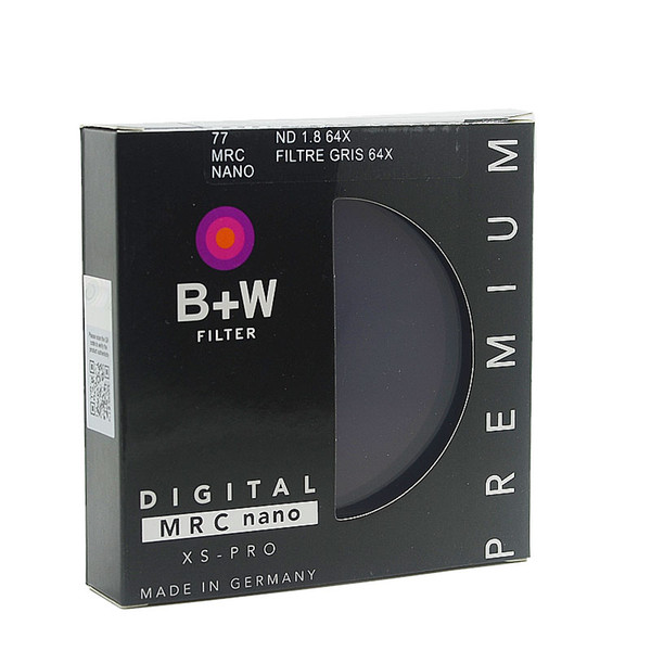 B+W 810 ND 64 77mm MRC Ultra Thin Neutral Density 6 Stop for Camera ND 64 67 72 77 82