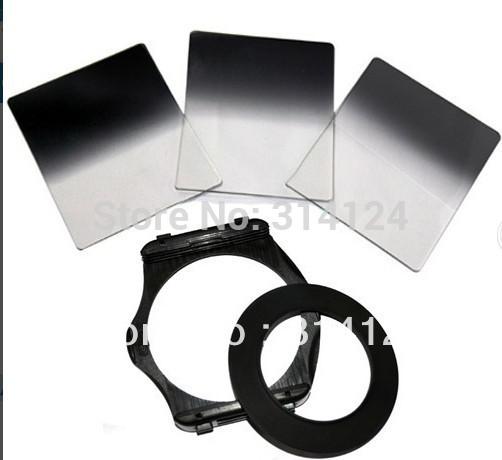 Cokin P Series with 3PCS Gradual Grey Filter +77mm ring Adapter +filters hood + Filter Holder
