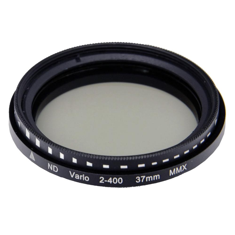 Wholesale-37mm Fader Variable Adjustable ND Neutral Density Adjustable Filter (ND2 to ND400) for Camera DSLR Free Shipping