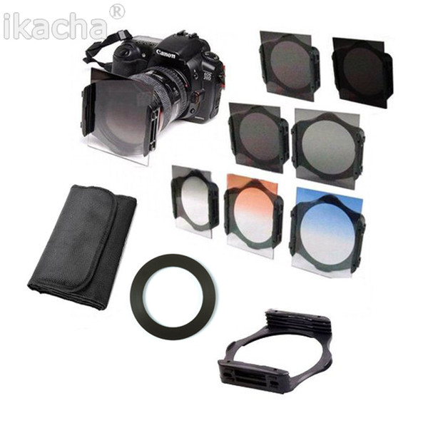 Lenses Accessories Camera Filters 49 52 55 58 62 67 72 77 82mm Ring adapter + Holder + Filter 2 ND4 ND8