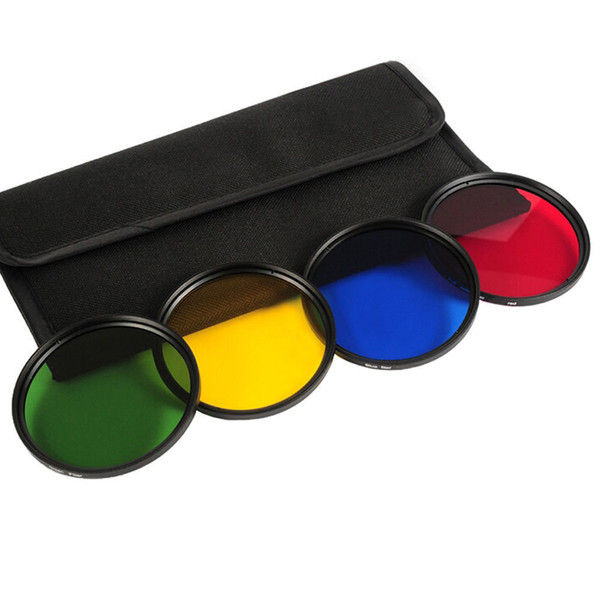 Camera Filters 5 IN 1 Colour Filter Set Green Yellow Blue Red 37 40.5 43 46 49 52 55 58 62 67