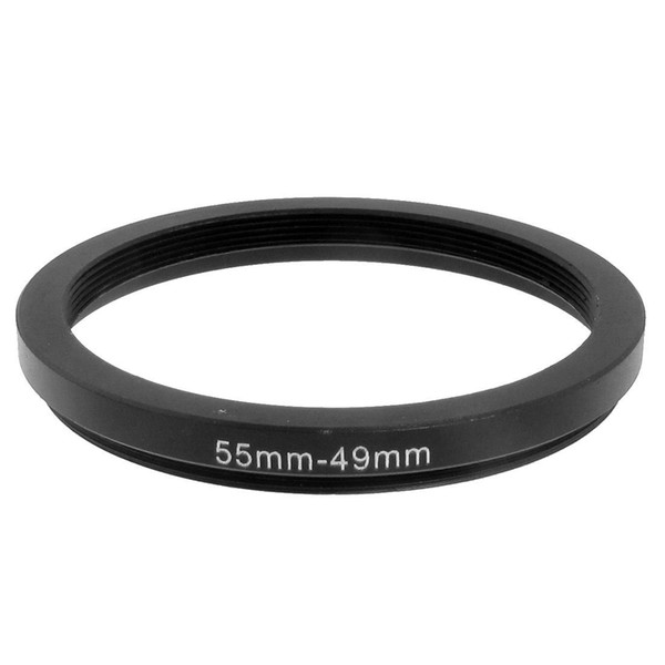 55mm-49mm Black Step Down Ring Adapter for Camera