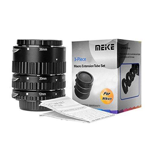 Meike MK-N-AF-B ABS AF Macro Extension Tube Set For Nikon SLR With Auto Focus