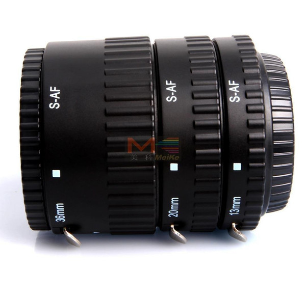 Meike MK-S-AF-B ABS Auto Focus AF Macro Extension Tube Set for Sony Camera