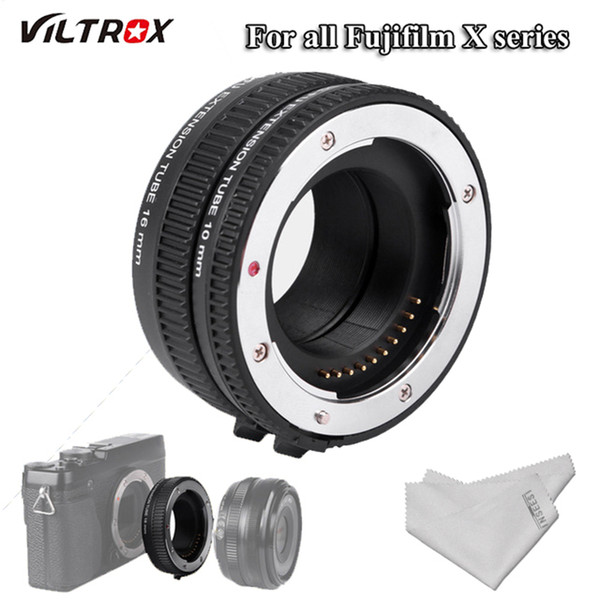 Viltrox DG-FU Auto focus AF Metal Macro Extension Tube Ring Lens Adapter Mount for Fujifilm X Mount Lens Macro Lens