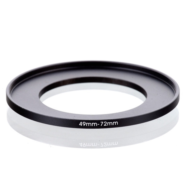 Wholesale- RISE(UK) 49mm-72mm 49-72 mm 49 to 72 Step Up Ring Filter Adapter black free shipping