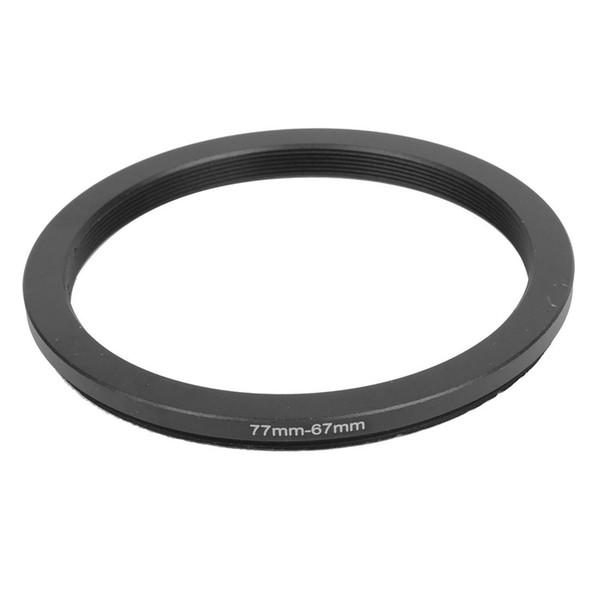 Wholesale- HFES 77mm-67mm 77mm to 67mm Step Down Ring Adapter Black for DSLR Camera