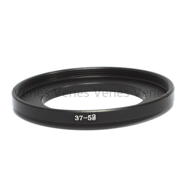 Wholesale- 37-52mm Step-Up Metal Lens Adapter Filter Ring / 37mm Lens to 52mm Accessory