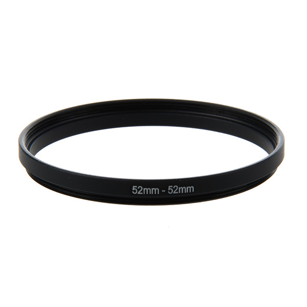 Wholesale- 52mm Male to Male Metal Step Ring Adapter Black For Camera