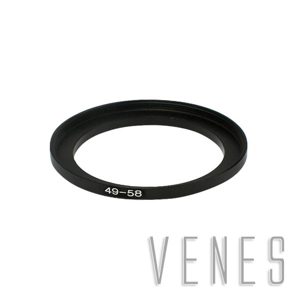 Wholesale- 49-58mm Step-Up Metal Lens Adapter Filter Ring / 49mm Lens to 58mm Accessory