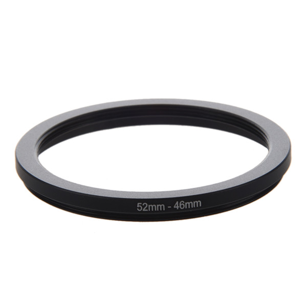 Wholesale- 52mm-46mm 52mm to 46mm Black Step Down Ring Adapter For Camera