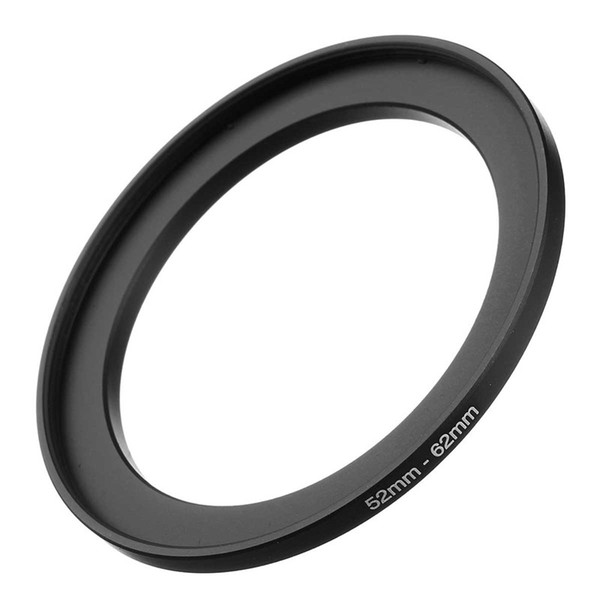 Wholesale- Durable Metal 52mm-62mm Step Up Ring Lens Filter Ring Stepping Adapter 52 male to 62 female mm New Black