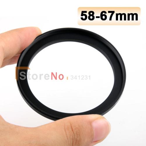 Wholesale- 58-67mm 58 to 67mm Metal Step Up Rings Lens Adapter With Tracking Number