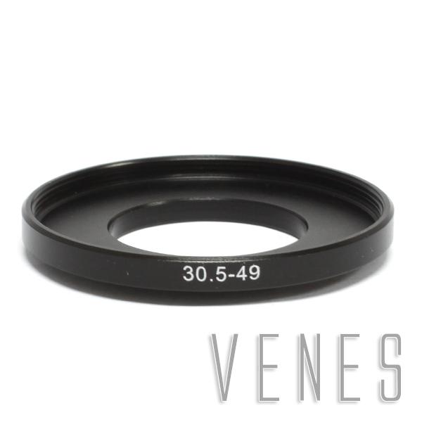 Wholesale- 30.5-49mm Step-Up Metal Lens Adapter Filter Ring / 30.5mm Lens to 49mm Accessory Black