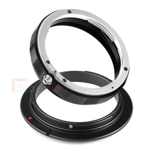 Wholesale- 2 IN 1 Rear Lens Protection Ring 58mm Macro Reverse Ring Adapter For EF Mount