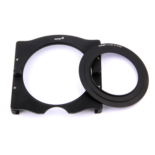 Wholesale- Zomei aluminum square filter holder & Adapter ring 67/72/77/82/86mm for ZOMEI Lee Cokin Z 100mm filter, Metal Filter Holder