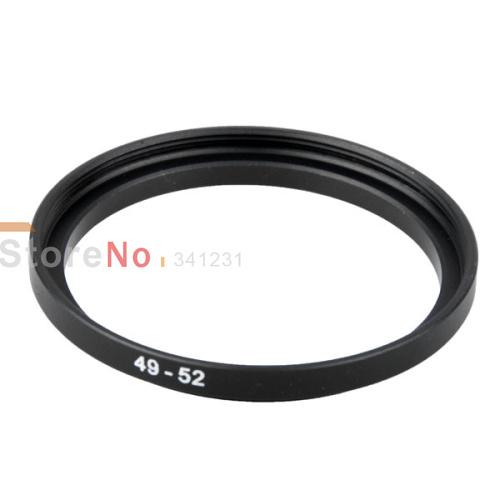 Wholesale- 100% New 49mm-52mm Step Up Metal Adapter Ring / 49mm Lens to 52mm Accessory Free Shipping