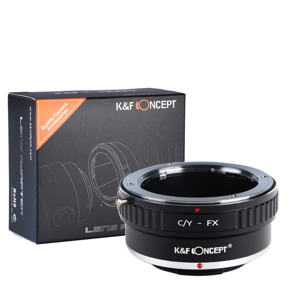 Wholesale- K&F Concept C/Y-FX Lens adapter ring for contax/yashica Lens to/for Fuji Xpro1/X-E1 camera body free shipping