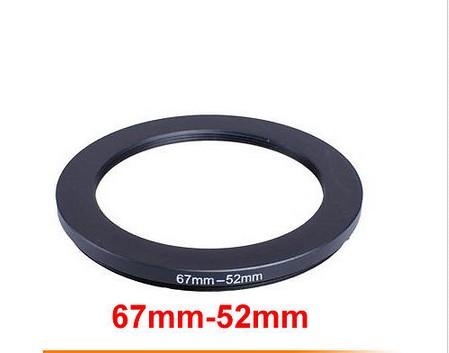 Wholesale- 10pcs 67mm-52mm 67-52 67 to 52 mm lens Step Down Filter Ring Stepping Adapter Adaptor Black