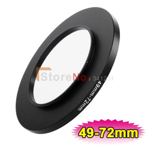 Wholesale- Free shipping 49mm-72mm 49-72 mm 49 to 72 Step Up Ring Lens Filter Adapter ring