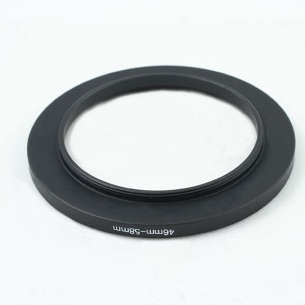 Wholesale- 46-58mm 46mm to 58mm Step-up Metal Filter Adapter Ring Black 46-58