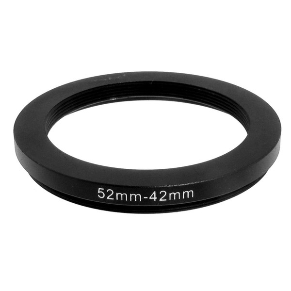 Wholesale- 52mm-42mm 52mm to 42mm Black Step Down Ring Adapter for Camera