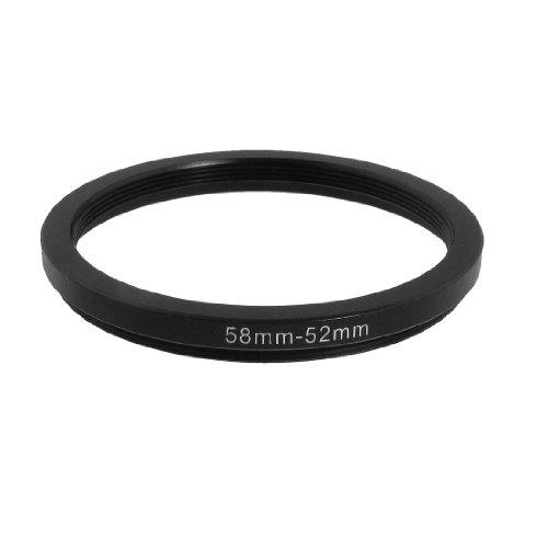 Wholesale- 58mm-52mm 58mm to 52mm Black Step Down Ring Adapter for Camera