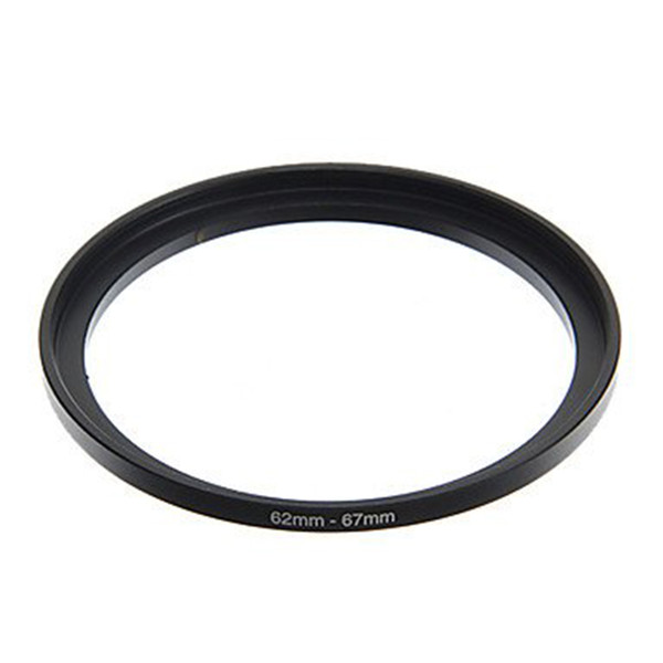 Wholesale- JUST NOW High-quality 2PCS 62-67MM Step-Up Ring Filter Adapter (62MM Lens to 67MM Accessory) (2 PCS Ring Filter Adapter)