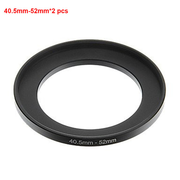 Wholesale- JUST NOW High-quality 2PCS 40.5-52MM Step-Up Ring Filter Adapter (40.5MM Lens to 52MM Accessory) (2 PCS Ring Filter Adapter)