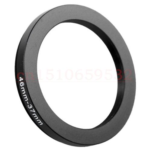 Wholesale- 46-37mm 46mm-37mm 46 to 37 Black Aluminum metal Neutral Brand Step down Filter Ring lens Adapter