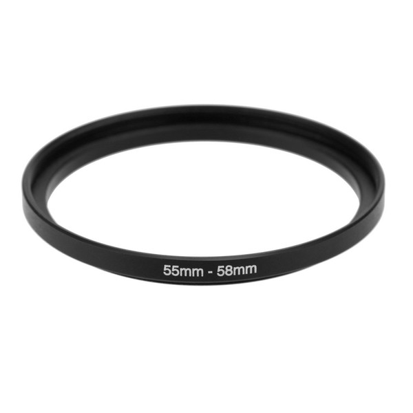 Wholesale- CES- 55-58mm Metal adapter ring Intensification up accessory for lens Black