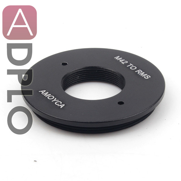 Wholesale- Lens Adapter Suit For RMS Royal Microscopy Society Lens to M42 Mount Inside Thread rms