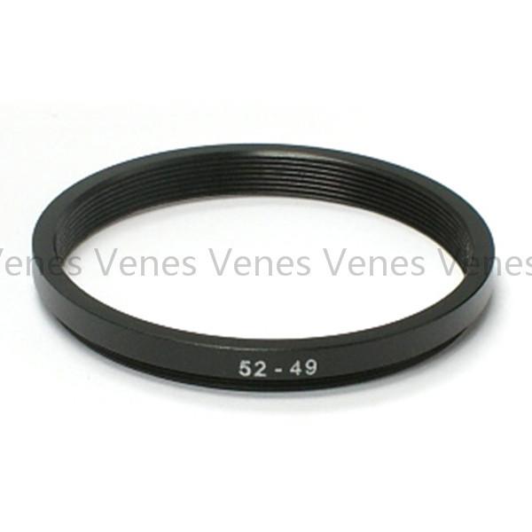 Wholesale- 52-49mm Step-Down Metal Lens Adapter Filter Ring / 52mm Lens to 49mm Accessory