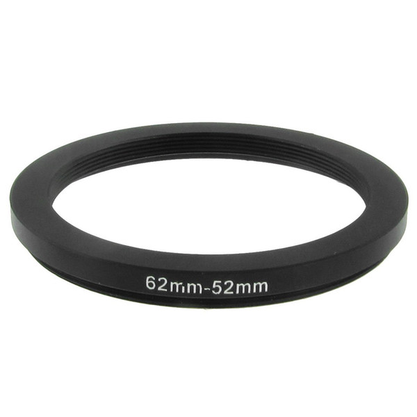 Wholesale- MAHA 62mm-52mm 62mm to 52mm Black Step Down Ring Adapter for Camera