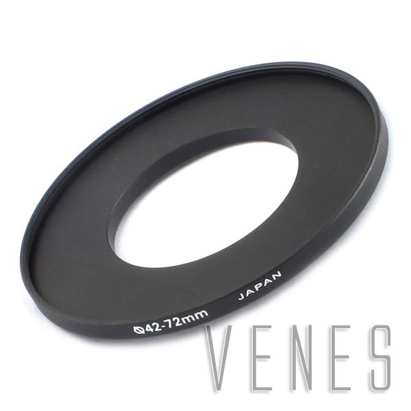 Wholesale- 42-72mm Step-Up Metal Lens Adapter Filter Ring / 42mm Lens to 72mm Accessory