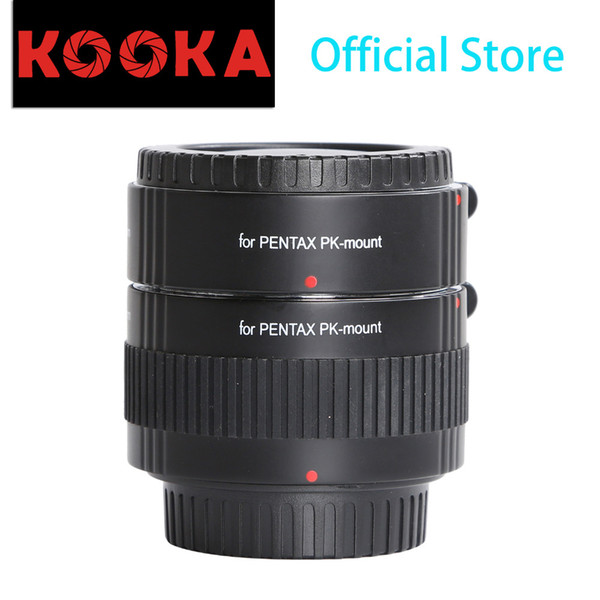 KOOKA KK-P56 Copper Macro Extension Tube Set Auto Focus Close-up Image with TTL Exposure for Pentax K-01 SLR Cameras (20mm 36mm)