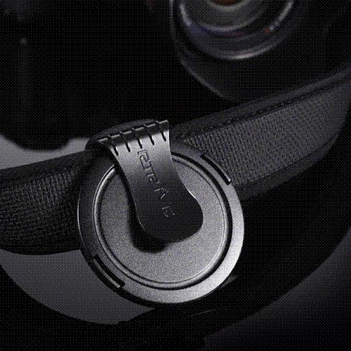 RTRIVR Black Clip Lens Cap Clip Holder For Narrow Straps-lens cap holder cap phillies cap brand