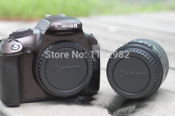 Camera 10PCS Front Body Cover +10PCS Rear Lens Cap 600D 60D 70D 500D 50D 450D 1000D 5D 6D lotector Cover Free Shipping