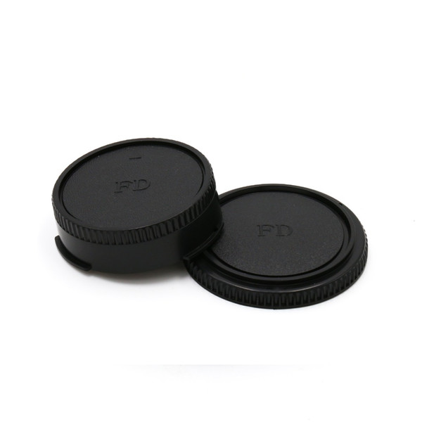 Wholesale-Camera Lens Body Cover + Rear Lens Cap Hood Protector for FD Camera Lens Protect Caps Holder Keeper free shipping