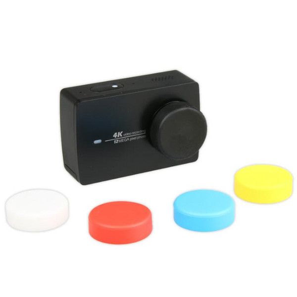 Wholesale-Camera Lens Cap For Xiaomi Yi 2 II Xiaoyi Sport Action Camera Silicone Protective Lens Cover For Xiaomi YI 4K Accessories 1pcs