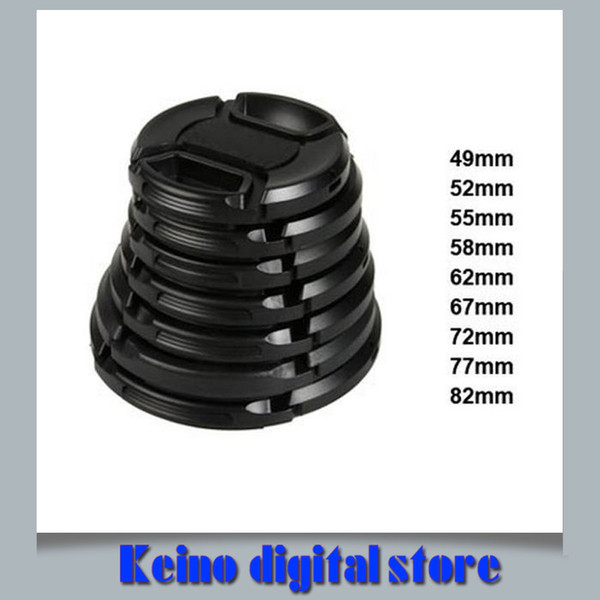 Wholesale-9pcs/lots camera lens cap lens protection front cover 700d 60d d7000 d5100 a99 a77 49mm 52mm 55mm 58mm 62mm 67mm 72mm 77mm 82mm