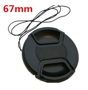 Wholesale-free ship67mm center pinch Snap-on cap cover Logo for ca n&n 67mm camera Lens