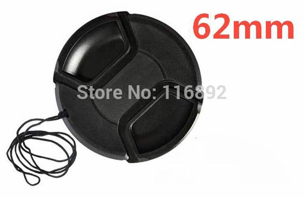 Wholesale-free ship62mm center pinch Snap-on cap cover for 62mm camera Lens