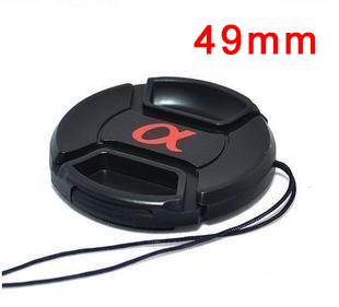 Wholesale-49mm Snap-On Front Lens Cap Cover for S0ny Alpha A200 A300 A350 A230 A330 A580